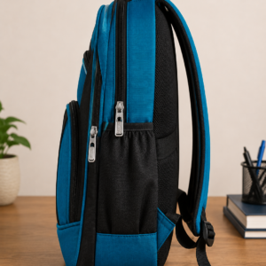 Duster School Bag for Kids | Class 1 to 6 | Denim Fabric Backpack
