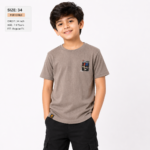 FREE LINE Kids T-Shirt Light Brown | Size 34 (85 cm)