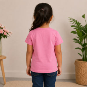 FREELINE Girls Printed Pink T-Shirt | Size 34 (85 CM)