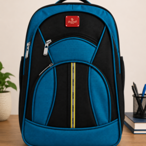 Duster School Bag for Kids | Class 1 to 6 | Denim Fabric Backpack