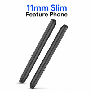 itel, model- it5027 Slim with 2.4" Big Display, Type-C Charger, Ultra-Slim with 11mm Thickness & VGA Rear Camera | Black