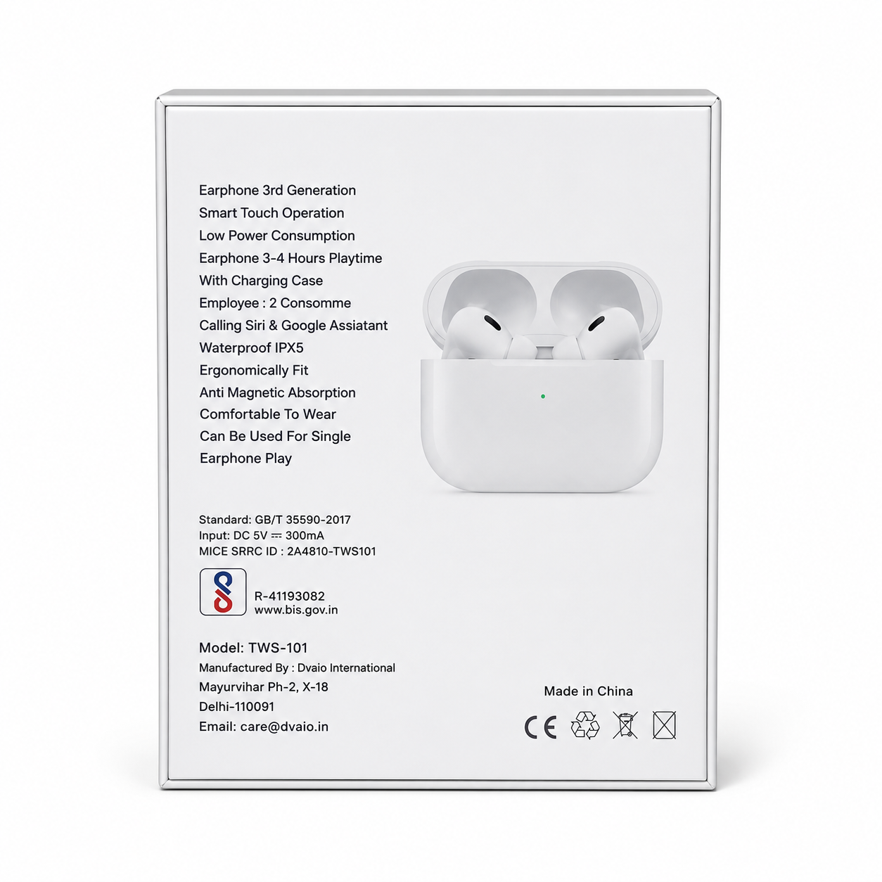 ANC TWS-101 Bluetooth Wireless Earbuds - Image 6