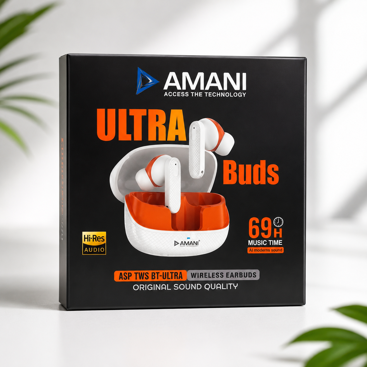 AMANI Ultra Buds Bluetooth Wireless Earbuds - Image 3