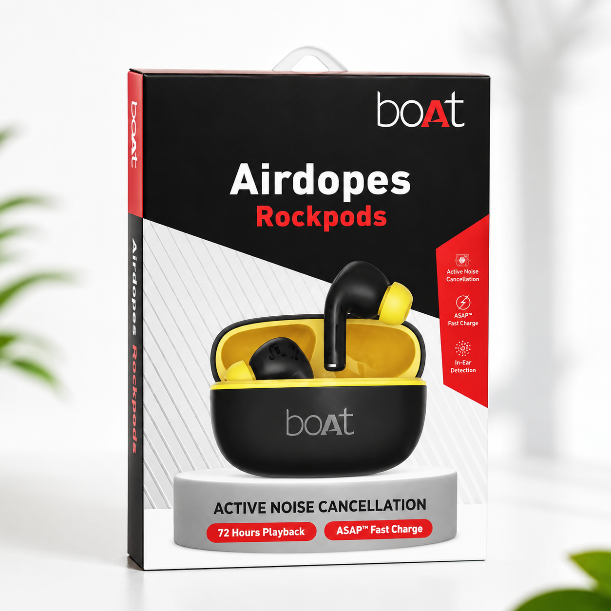 boAt Airdopes Rockpods TWS Bluetooth Earbuds - Image 3