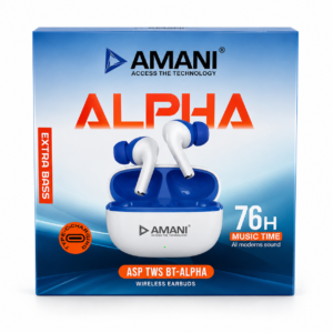 AMANI Alpha TWS Bluetooth Wireless Earbuds