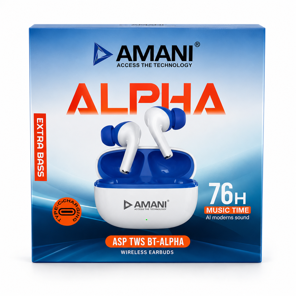 AMANI Alpha TWS Bluetooth Wireless Earbuds - Image 5