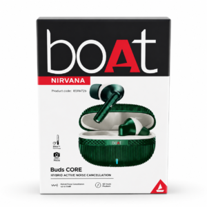 boAt Nirvana Buds Core TWS Bluetooth Wireless Earbuds – Deep Green