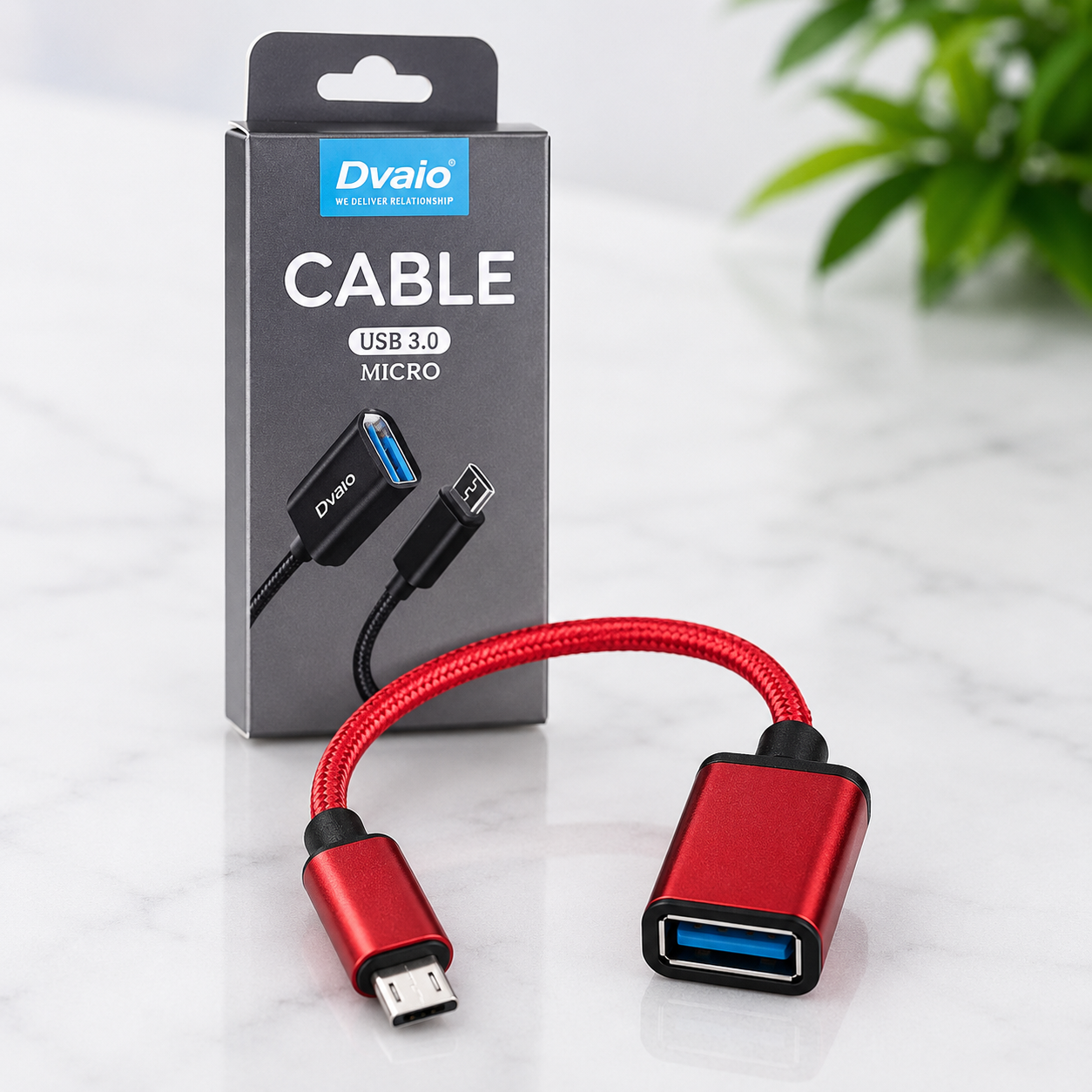 Dvaio USB 3.0 Micro USB OTG Adapter Cable | Micro USB A Cable | High-Speed Data Transfer - Image 2
