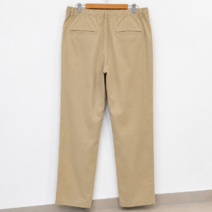 Men's Beige Cotton Blend Casual Track Pants