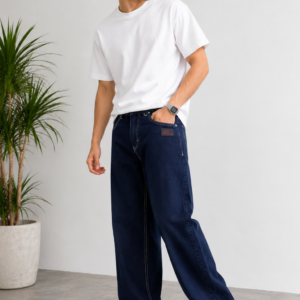 H&M Men's Dark Indigo Baggy Fit Jeans