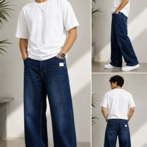 American Eagle Men's Dark Blue Regular Fit Denim Jeans