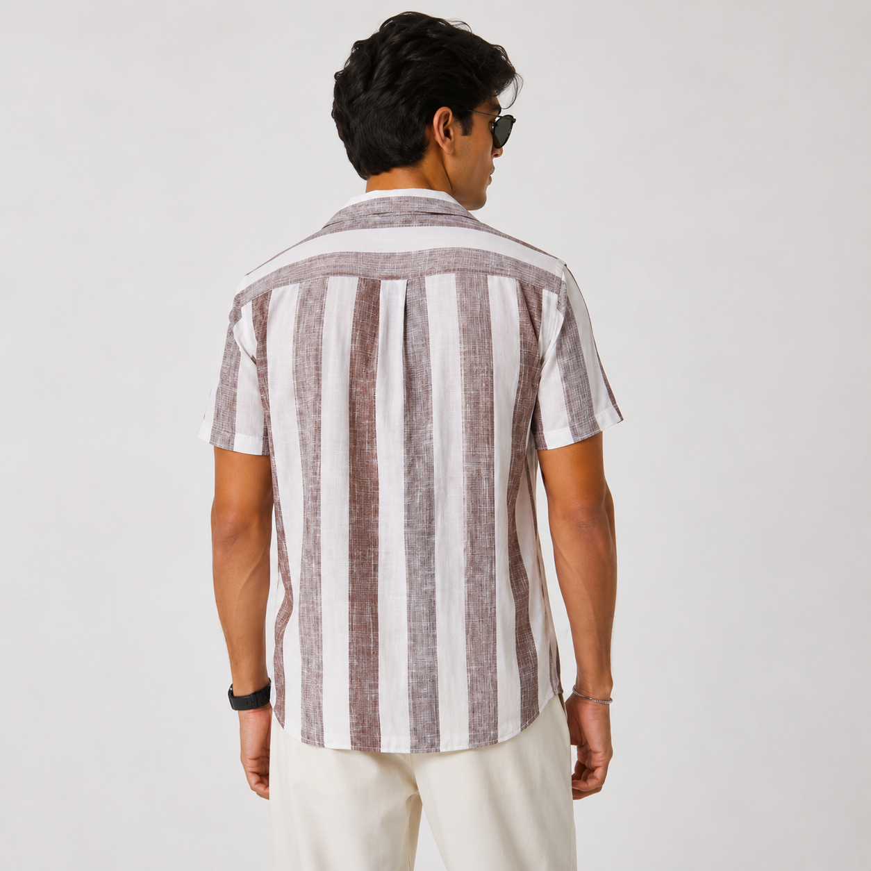 U.S. Polo Assn. Men's Striped Half Sleeve Casual Shirt - Image 4