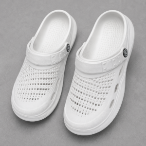 Unisex White Clogs Sandals | Lightweight EVA Garden Shoes | Breathable Slip-On Comfort Clogs