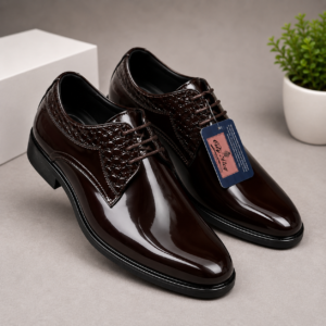 Men's Premium Glossy Formal Lace-Up Shoes