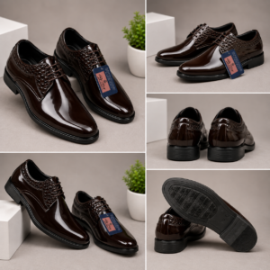 Men's Premium Glossy Formal Lace-Up Shoes