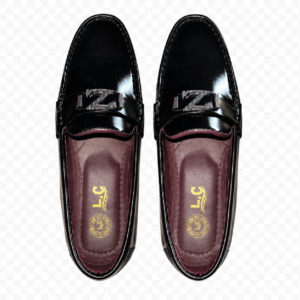 LC Men's Premium Glossy Black Loafers shoes