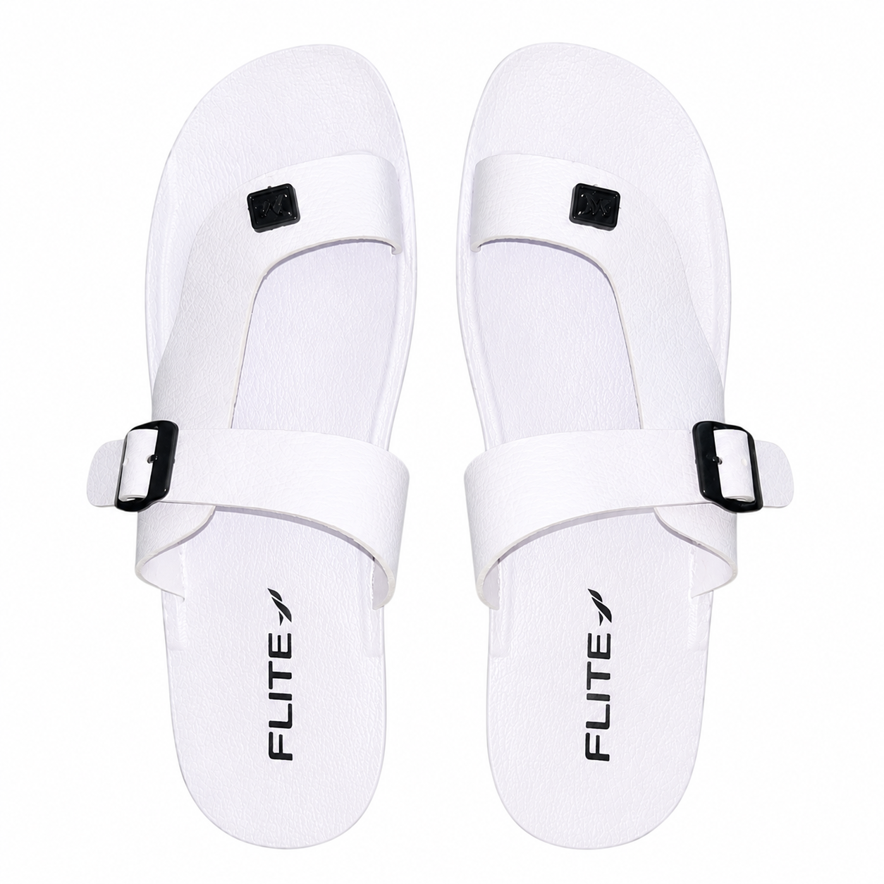 FLITE Men's White Casual Comfort Slides