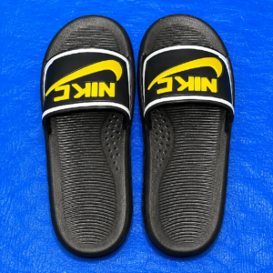 Men's Black Slide Slippers | Lightweight EVA Slides | Comfortable Daily Wear Bathroom & Casual Slippers