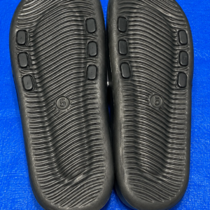 Men's Black Slide Slippers | Lightweight EVA Slides | Comfortable Daily Wear Bathroom & Casual Slippers