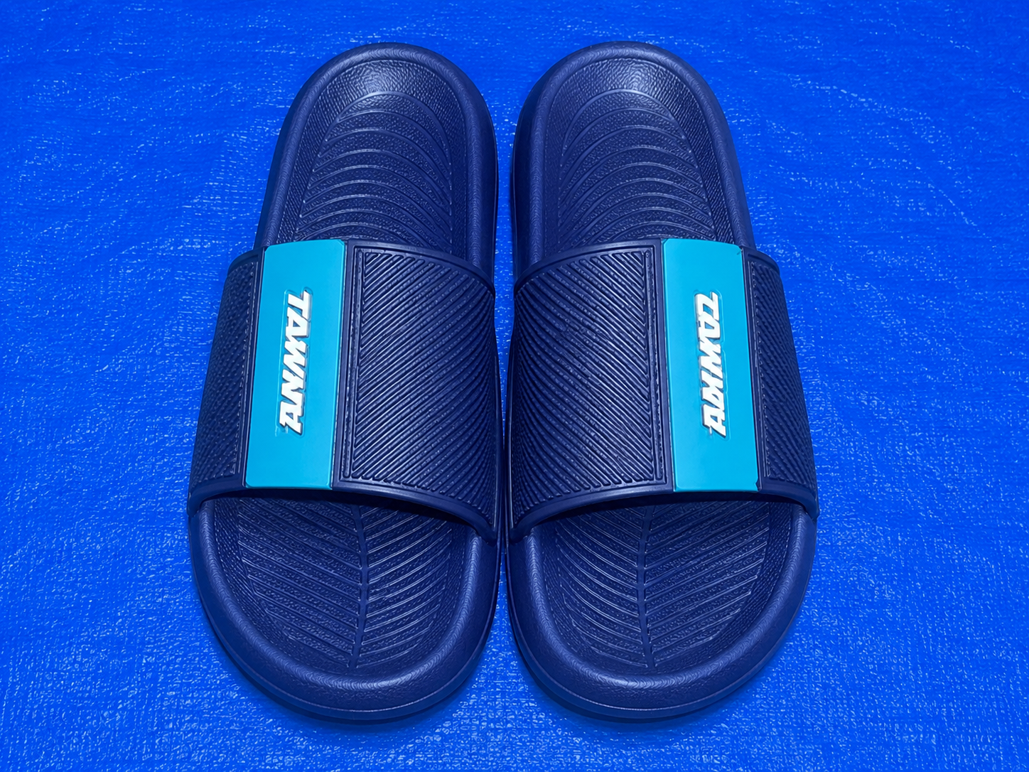 Men's Navy Blue Slide Slippers | Lightweight EVA Bathroom & Casual Slides | Comfortable Daily Wear
