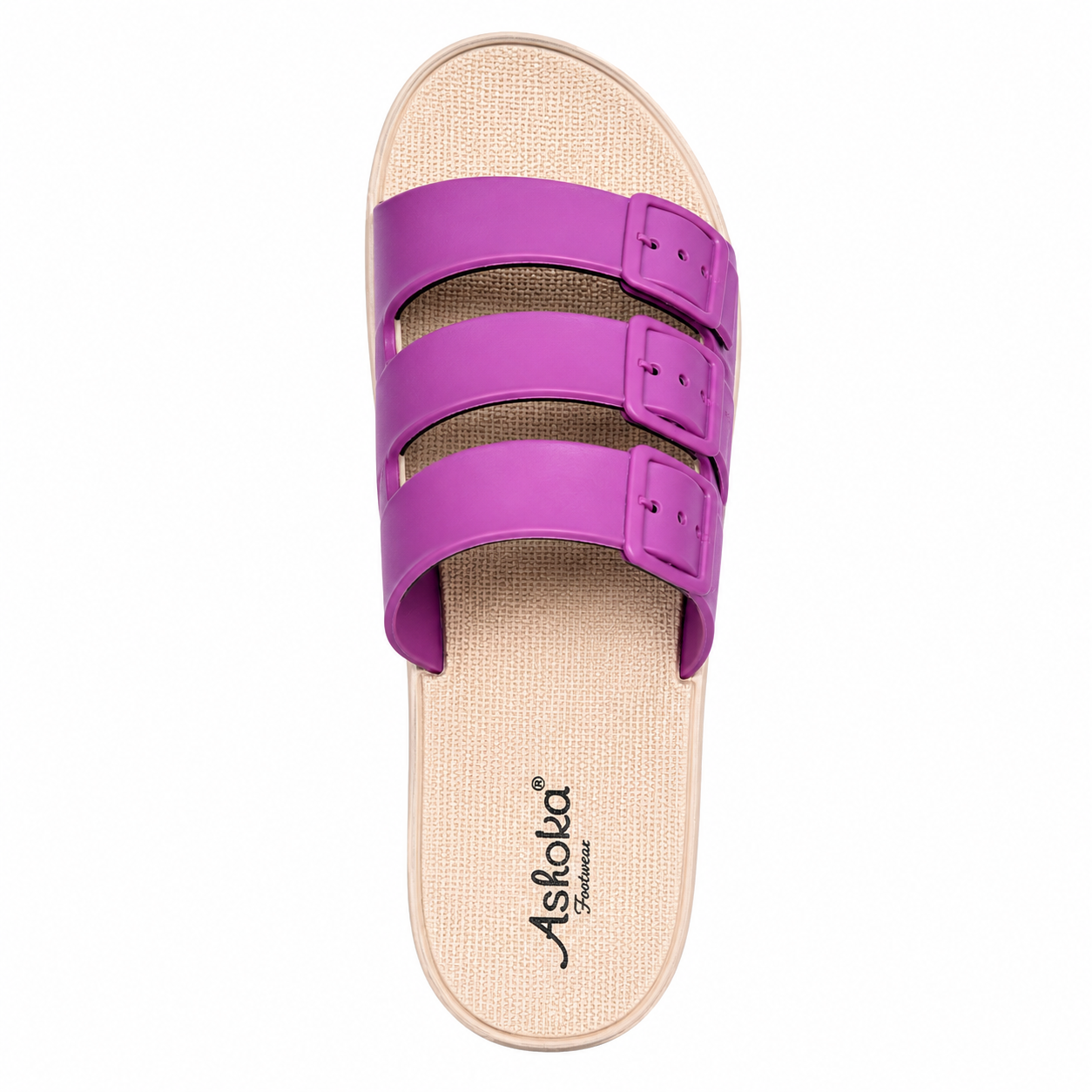 Ashoka Women's Triple Strap Comfort Slide Sandal - Image 3