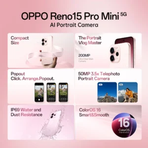 OPPO Reno15 Pro Mini 5G ( 256 GB 12 GB RAM)