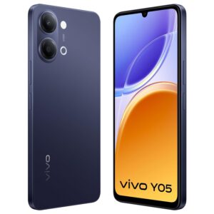 Vivo Y05 (4GB RAM, 64GB Storage) | 6500mAh Battery | 6.74" HD+ Display | Dual SIM | Midnight Blue