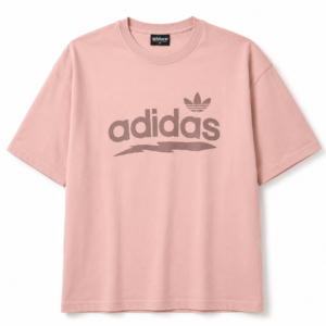 Men’s Dusty Pink Oversized Graphic T-Shirt