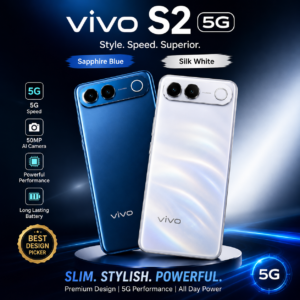 Vivo S2 5G Smartphone | 8GB RAM | 128GB ROM | Sapphire Blue