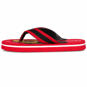 FELEXLITE Sky Fighter Red & Black Kids Flip-Flops for Girls
