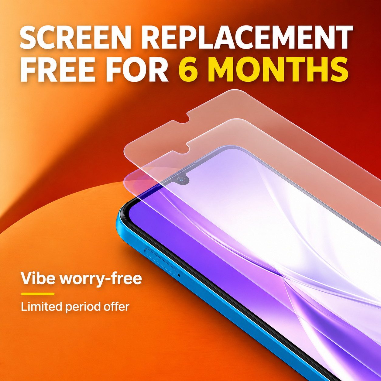 HMD Vibe2 5G Smartphone, 4GB RAM, 128GB Storage, Nordic Blue - Image 9