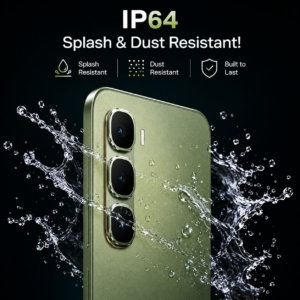 Infinix HOT 60 5G+ (Tundra Green, 6GB RAM, 128GB Storage) | 90FPS Gaming | 500K+AnTuTu Score | One-Tap AI Button | Infinix AI
