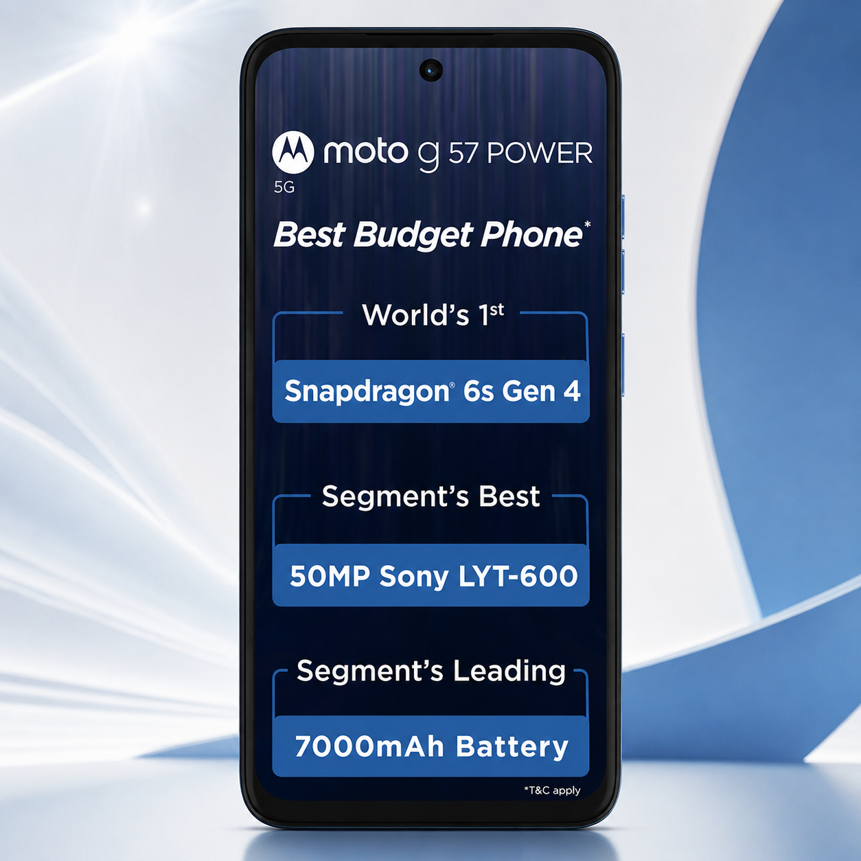 MOTOROLA g57 power 5G Snapdragon (Pantone Regatta, 128 GB) (8 GB RAM) - Image 2