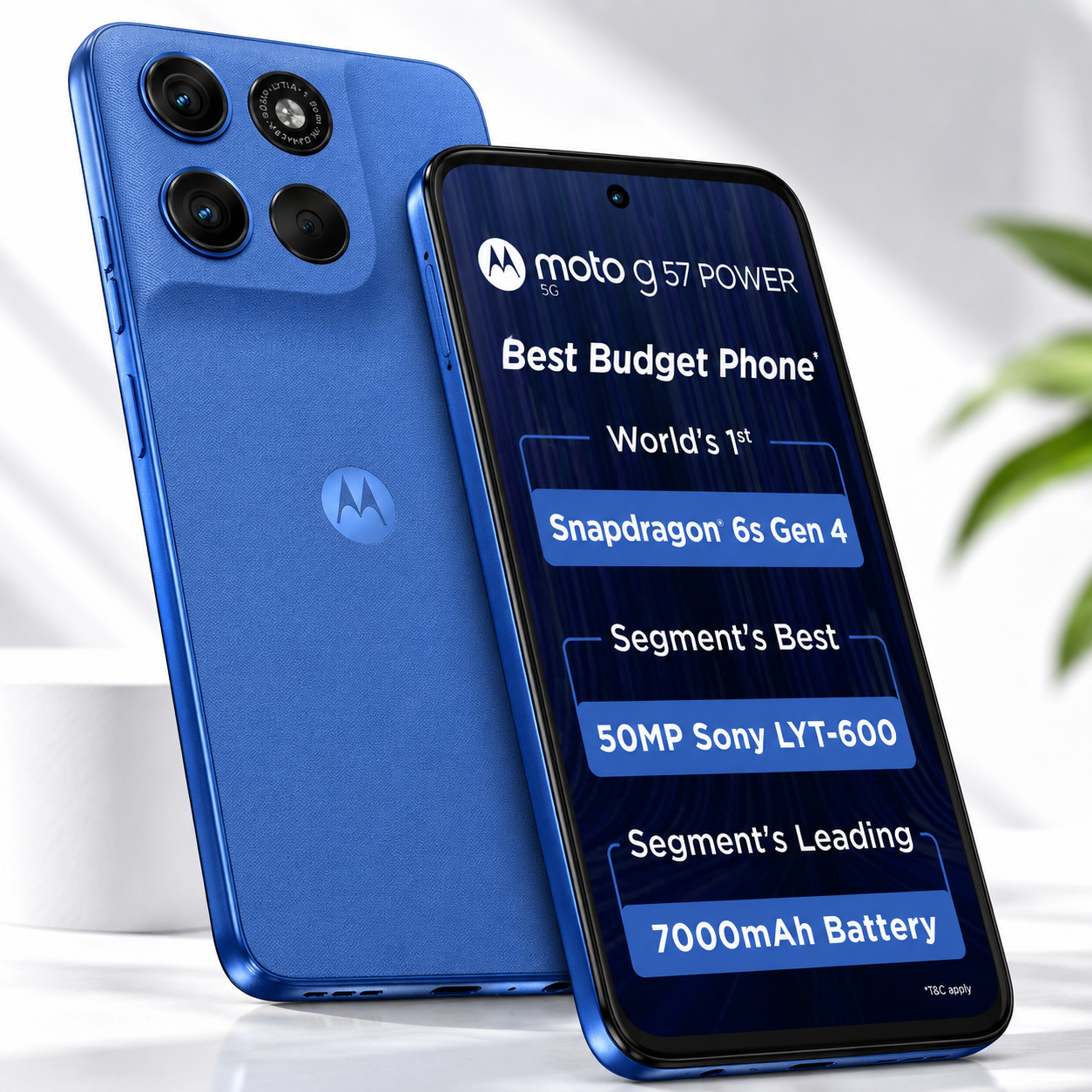 MOTOROLA g57 power 5G Snapdragon (Pantone Regatta, 128 GB) (8 GB RAM) - Image 3