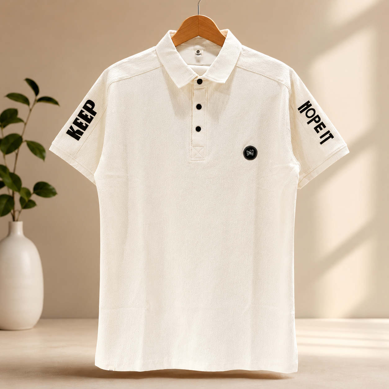 999 Men’s Fancy Textured T-Shirt - Image 2