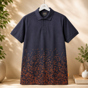 Dixy Scott Men’s Cotton Rich Polo T-Shirt – Navy Blue