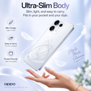 OPPO Reno16c 5G – Starry White