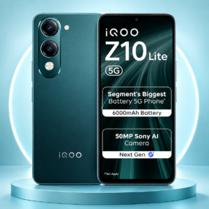 iQOO Z10 Lite 5G (Cyber Green, 4GB RAM, 64GB Storage