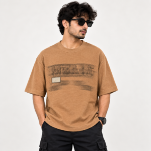Men’s Fadded German Waffle Knit T-Shirt
