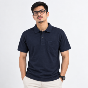 FREEMIND Men's Solid Polo T-Shirt | Regular Fit | Short Sleeve
