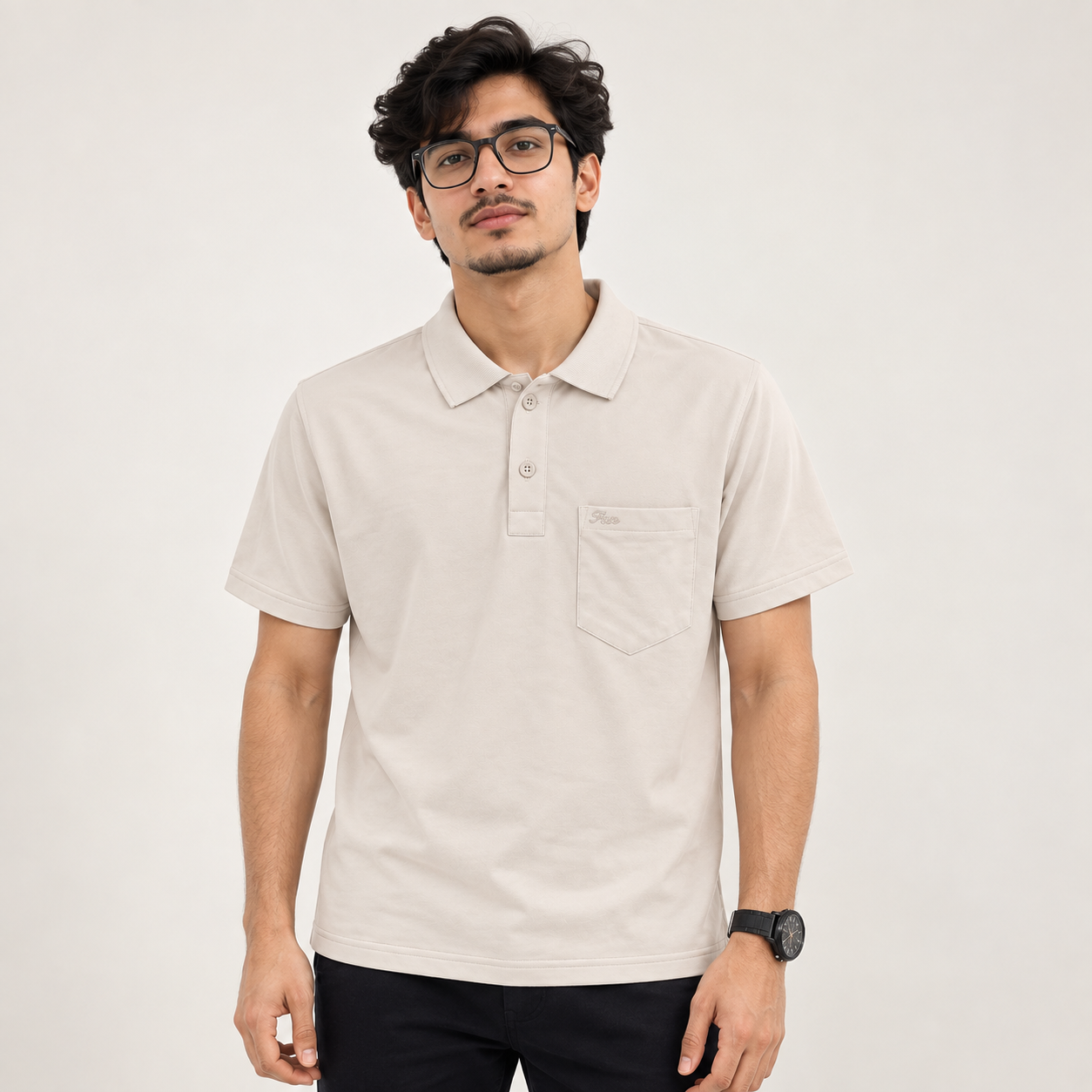FREEMIND Men's Solid Polo T-Shirt | Regular Fit | Short Sleeve - Image 10
