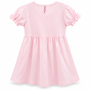 Girls Pink Pretty Bunny Printed Dress (Age 2–3 Years*)