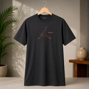Men’s Black Jordan Graphic T-Shirt | Round Neck | Casual Wear