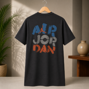 Men’s Black Jordan Graphic T-Shirt | Round Neck | Casual Wear