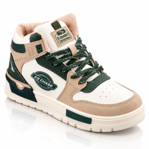 Asian Motion 11 Men's High Top Casual Beige Leaf Green | Stylish Lace-Up Shoes