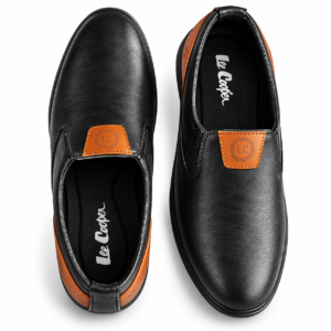 Lee Cooper Men's Black Formal Shoes | Comfortable Loafers