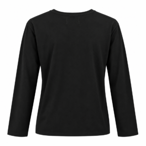 Solid Black Full Sleeve Round Neck T-Shirt