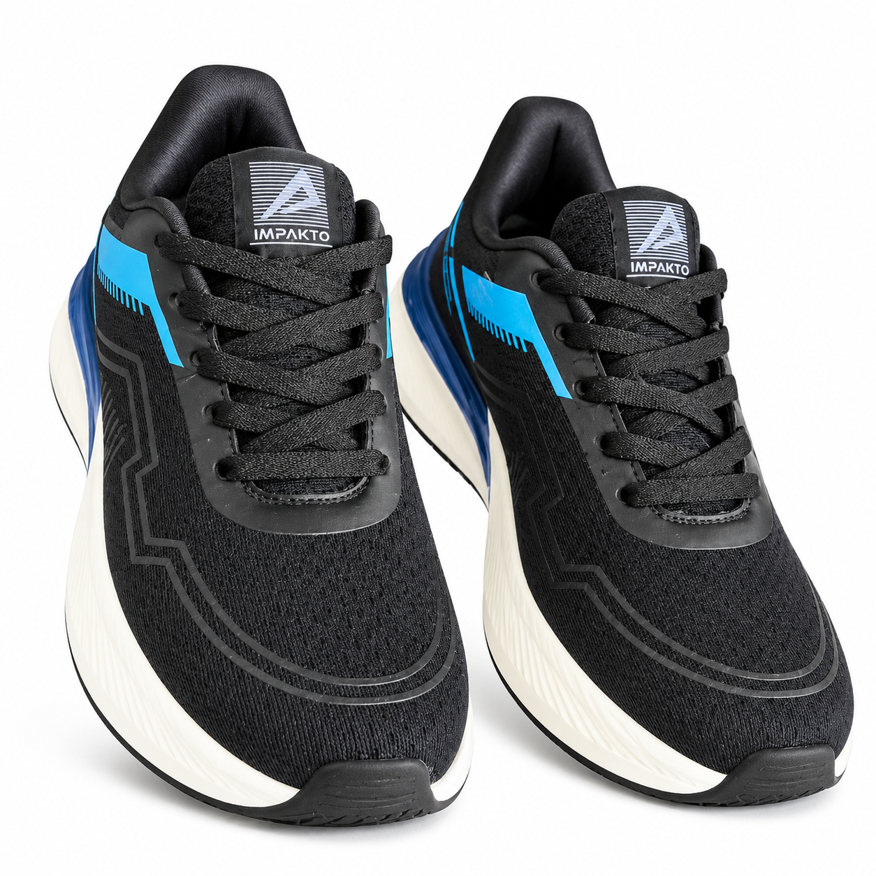 Ajanta Impakto SSG Men's Black Sports Shoes