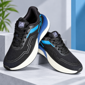 Ajanta Impakto SSG Men's Black Sports Shoes
