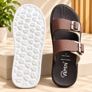 AMN Men's Buckle Slippers